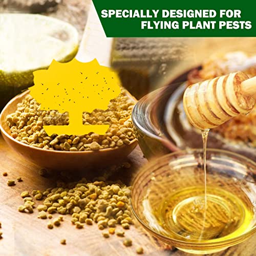 Fruit Fly Trap, 40 Pack Fruit Fly Killer Yellow Sticky Bug Insect Killer Double-sided Insect Catcher Sticky Bug Sticky Fruit Fly Killer for House