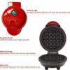Candora Home Mini Waffle Maker Machine for Individual Waffles, Paninis, Hash Browns