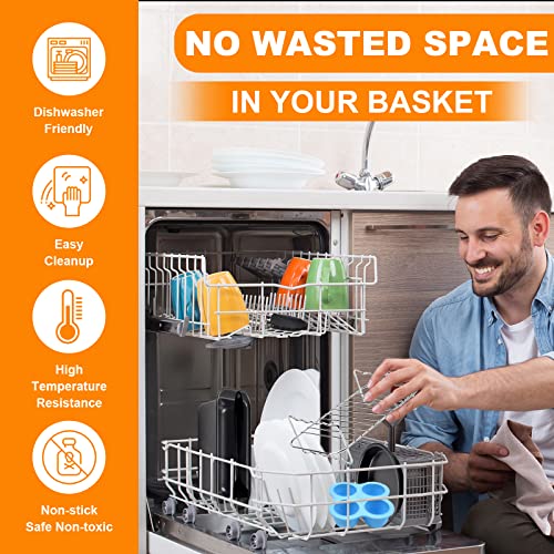 Pipihome Dual Air Fryer Accessories 8 Pcs, Nonstick Double Basket AirFryer Accessory Compatiable for Ninja Foodi AF300UK/AF400UK, Instant Vortex,