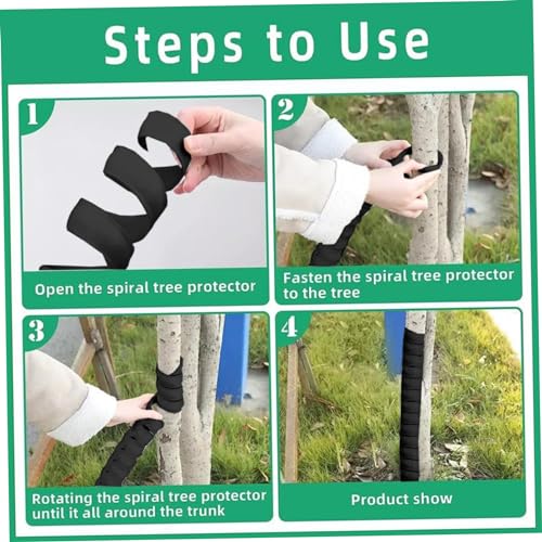 Jorzer Tree Protectors Tree Trunk Protector Thermal Protective Plastic Spiral Tree Guards Tree Wrap Saplings Tree Protectors away from Deer Rabbi