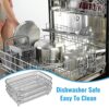 Air Fryer Rack for Ninja Dual Air Fryer, 304 Stainless Steel Three Layer Dehydrator Rack for Baking Roasting, Multi-Purpose Air Fryer Accessories