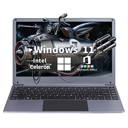 UDKED 【Win 11 Pro/Office 2019】 14-inch FHD Narrow frame Large Screen High-Performance Laptop High Speed Celeron 6G RAM SSD PC with Mouse (512G SS