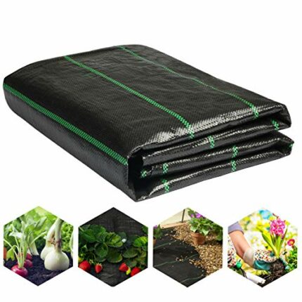 LawnScape Weed Control Membrane 2M x 5M 105GSM Heavy Duty Weed Membrane Breathable Weed Control Fabric Landscape Fabric for Weed Barrier in Garde