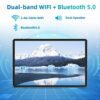 SGIN 10.1 Inch Tablet, Android 12 Tablets with 8GB RAM 128GB ROM(TF 512GB), MTK Octa Core Processor, 1920×1200 FHD IPS Screen, 6000mAh Battery, 8