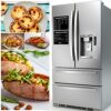 2pcs Air Fryer Cooking Time Chart,Waterproof Air Fryer Cooking Times Chart Sticker,Air Fryer Cheat Sheet Kitchen Fryer Sheet Cooking Frying Time