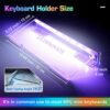 UCINNOVATE RGB Acrylic Computer Keyboard Stand, Mini LED Backlit Keyboard Stand Tray, 60% Gaming Keyboard USB Interface Titled Keyboard Stand for