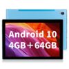 YOUXD Android 10.0 OS Tablet 10 inch 4G LTE 5G WiFi Unlocked Tablet with SIM 4GB RAM 64GB ROM Octa core processor Camera support Netflix Youtube