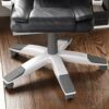 Vida Designs Charlton Executive Office Computer Chair, Black, Gaming Adjustable Swivel PU Faux-Leather