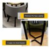 Reception Negotiation Table Dining Table and Chair Set of 4,Simple Reception Round Meetings Office Table Set 90cm, Conference Table Bar Balcony B