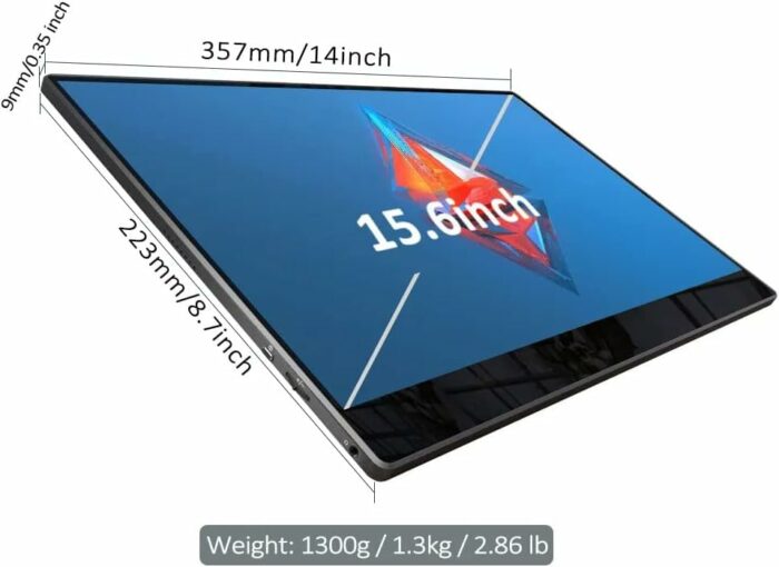 DroiX 15.6" 4K Portable Touchscreen Monitor S23B-5 with Adobe RGB. Stunning visuals, seamless connectivity, and built-in battery for entertainmen