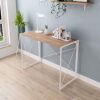 BMFHO Small Folding Study Writing desk for bedroom, portable Space Saving furniture,Collapsible, no assembly