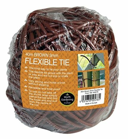Garland 40m Flexible Tie 3mm (Brown)