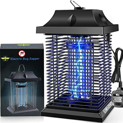 Mosquito Killer,Electric Mosquito Killer Lamp - 4500V 20W UV Electric Fly Zapper,Waterproof Powerful Fly Killer Bug Zapper,Flies Pest Control Rep