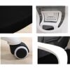 XXSLY Office Chair, Adjustable Height 360° Rotation Seat with Arms and Back Support, for Home Office Conference Study Room