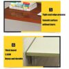 Folding Wall Mounted Workbench Drop Leaf Table, For Small Spaces Desk Office Home Kitchen Solid Wood Dining Table Computer Desk,Black-50 * 50cm/2
