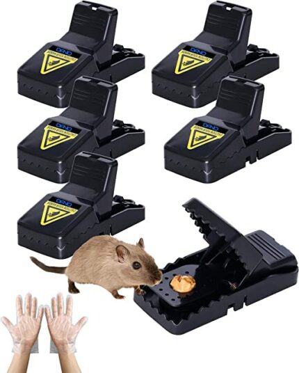 DANIQ Mouse Trap, 6 Pack Reusable Snap Mice Traps That Work,Rodent Killer Easy to Bait, Fast, Effective and Extremely Sensitive Rodent Catcher.