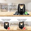 2 PCS Heat Resistant Mat for Dual Air Fryer, Kitchen Countertop Heat Protector Mat for Ninja Air Fryer, Coffee Maker, Blender, Microwave - 44 x 2