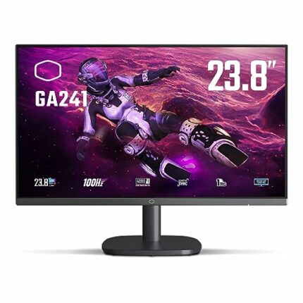 Cooler Master GA241 24” Gaming Monitor – FHD (1920x1080) 100Hz, 1ms MPRT, VA Panel, Adaptive Sync, HDMI, VGA, Black