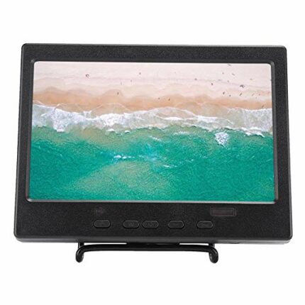 7" Portable Monitor, 16:9 Widescreen TFT LCD Display 1024x600 HDMI Monitor Fit for Raspberry Pi 4B, computers, mobile phones, car displays, CCTV,