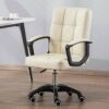 WALNUT Computer Chair Reclining Lunch Break Chair Office Home Comfortable Chair Ergonomic Fixed Armrest (Color : D)