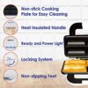 Sausage Roll Maker by StarBlue with FREE Recipe ebook – Make 4 Quick and Delicious Breakfast Sausage Rolls and Snacks in Minutes 220-240V 50/60Hz