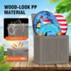 DAGIF 31 Gal Outdoor Storage Deck Box Waterproof and UV Resistant Resin Deck Box for Patio Pillows, Children Toys,Sports Equipment, Garden Tools