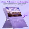 UDKED 16 inch Laptop,Intel N95 CPU(up to 3.4GHz),12GB DDR5,1920x1200 IPS Display,Windows 11 Laptops,Narrow Bezels,Numeric/Backlit KB,USB3.0,Dual