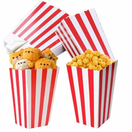 40pcs Popcorn Boxes, Popcorn Bags, Popcorn Box, Popcorn Boxes Large, Mini Popcorn Boxes, Large Popcorn Boxes, Popcorn Boxes for Party, Sweets, Ki