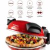Ariete 909 Fast and Compact Pizza Making Machine for Both Fresh and Frozen Pizzas, Forno Pizza da Gennaro equipped with a Timer and 5 Temp Levels