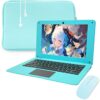 aichiw 10.1 Inch Laptop Windows 10 Quard Core Notebook Lightweight Mini Netbook Computer with Intel CPU 4GB RAM 64GB eMMC Storage, Laptop Sleeve,
