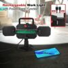 SYLSTAR Rechargeable Work Light, 25W 2700LM COB LED Magnetic Work Light with USB Power Bank Function, Rotatable Portable Waterproof Flood Light f
