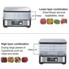 Biolomix 5 Tray Food Dehydrator Fruit Dryer Machine with Adjustable Temperature Timer for for drying fruit, vegetables, meat, turkey jerky, fish