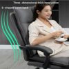 JHKZUDG PU Leather Executive Computer Desk Chair,High Back Home Office Chair, Adjustable Executive Leather Chair with Armrest And Feet, with Heav