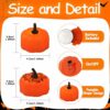 12PCS Halloween Pumpkin Tealights Candles LED Tea Light Flame Lamp Fireless Candles Lamp Pumpkin Spider Web Halloween Lights for Halloween Christ