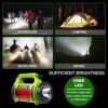 USB Rechargeable Portable Searchlight Torch Multi-Functional Camping Lantern, Waterproof LED Spotlight Searchlight