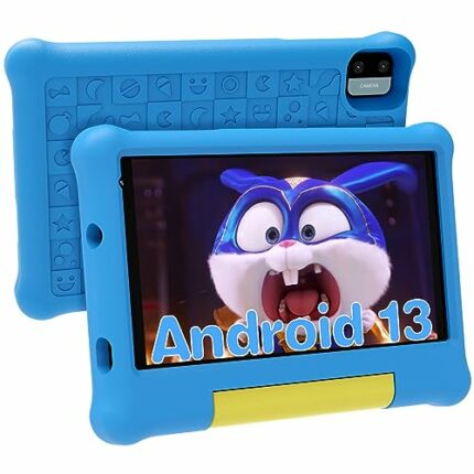 Maxsignage 7" Android 13 Kids' Tablet - Quad-Core, Shockproof Case & Stand - 2GB RAM, 32GB ROM - HD Display, 2MP Camera - Extended Battery - Pare