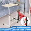 EYHLKM Height Adjustable Computer Game Desk for Bedroom Laptop Desks Movable Lifting Study Table Wooden Tables Home Furniture (Color : B, Size :