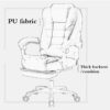 WALNUT Office Chair Multifunction Office Computer Chair Swivel Reclining Boss Chair Household Study Room