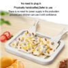 YOPOTIKA Ice Cream Rolle Maker Pan Instant DIY Ice Cream Roller Plate with 2 Spatulas for Making Frozen Yogurt Softserve Instant Cold Plate at Ho