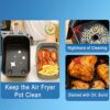 2PCS Silicone Air Fryer Liner for Ninja Dual Air Fryer ,Foldable and Reusable Air Fryer Silicone Pot Ninja Air Fryer Accessories, Heat Resistant