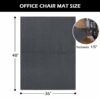 Chair Mat for Hard Floor, 48"x36" Office Chair Mat for Hard Surface, Flannel Fabric Chair Mat for Hardwood Floors, Protector Floor Desk Rug for H