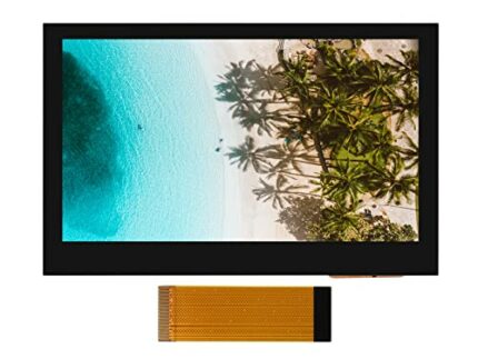 4.3inch DSI Touch Display for Raspberry Pi 4B/3B+/3A+/3B/2B/B+/A+, Thin & Light Touch Screen 800×480 Resolution IPS Display, Support 5-Point Capa