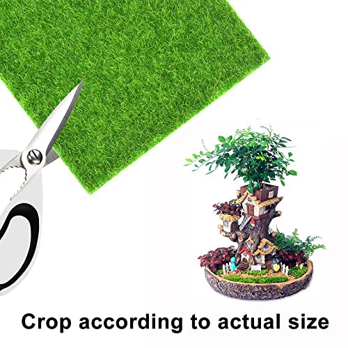 N//A Green Realistic Artificial Grass Turf, Indoor Outdoor Fake Grass Rug, Synthetic Garden Lawn For Garden Landscape Balcony office home decorat