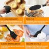 Air Fryer Accessories,Set of 9 for Ninja Dual Air Fryer AF300UK AF400UK,Reusable Silicone Air Fryer Liners&Air Fryer Rack&Food etc TongDual Air F