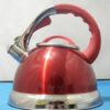 3.5 LITRE STAINLESS STEEL WHISTLING KETTLE RED