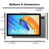 SGIN Tablet 10.1 Inch, Android 11 Tablet 6 GB RAM 128 GB ROM (Supports TF Card Up to 512GB), 1920 * 1200 IPS, Up to 2.0 Ghz, 5MP + 8MP Camera, GP