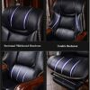 YT.JYUERI Relax Comfortably Safe Home Office Chair Massage Desk Chair Ergonomic Computer Chair with Lumbar Support Headrest Armrest High Back Tas