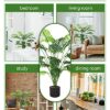Artificial Palm Trees - Wansmart 95cm Areca and Golden Cane Palm Trees in Pot for Indoor/Outdoor Décor - Perfect for Home, Office, and Shopping M