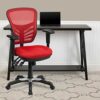 Flash Furniture Office Chair, Metal, Red, 68.58 x 64.77 x 112.4 cm