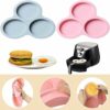 2 Pcs Air Fryer Egg Mould Air Fryer Muffin Tray Air Fryer Cake Moulds for Air Fryer Baking Cooking Accessories Silicone Egg Mould for Air Fryer S